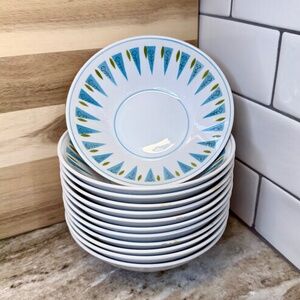 Vintage Mikasa Blue Point Patter Cera Stone #3134-B Soup Cereal Bowl 6 1/2" MCM